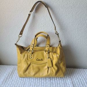 Coach Bag Yellow Leather